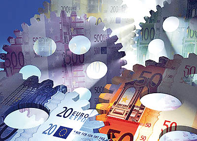 Innerworkings of the Euro --- Image by © Firefly Productions/CORBIS